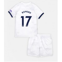 Koszulka piłkarska Tottenham Hotspur Cristian Romero #17 Strój Domowy dla dzieci 2023-24 tanio Krótki Rękaw (+ Krótkie spodenki)